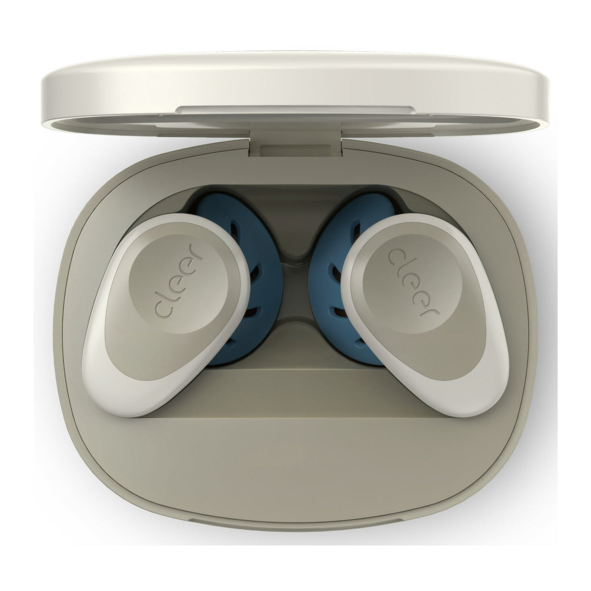 Cleer Audio Goal Sport True Wireless IPX4 Water Resistant Earbuds for Adventure and Workout (Stone)