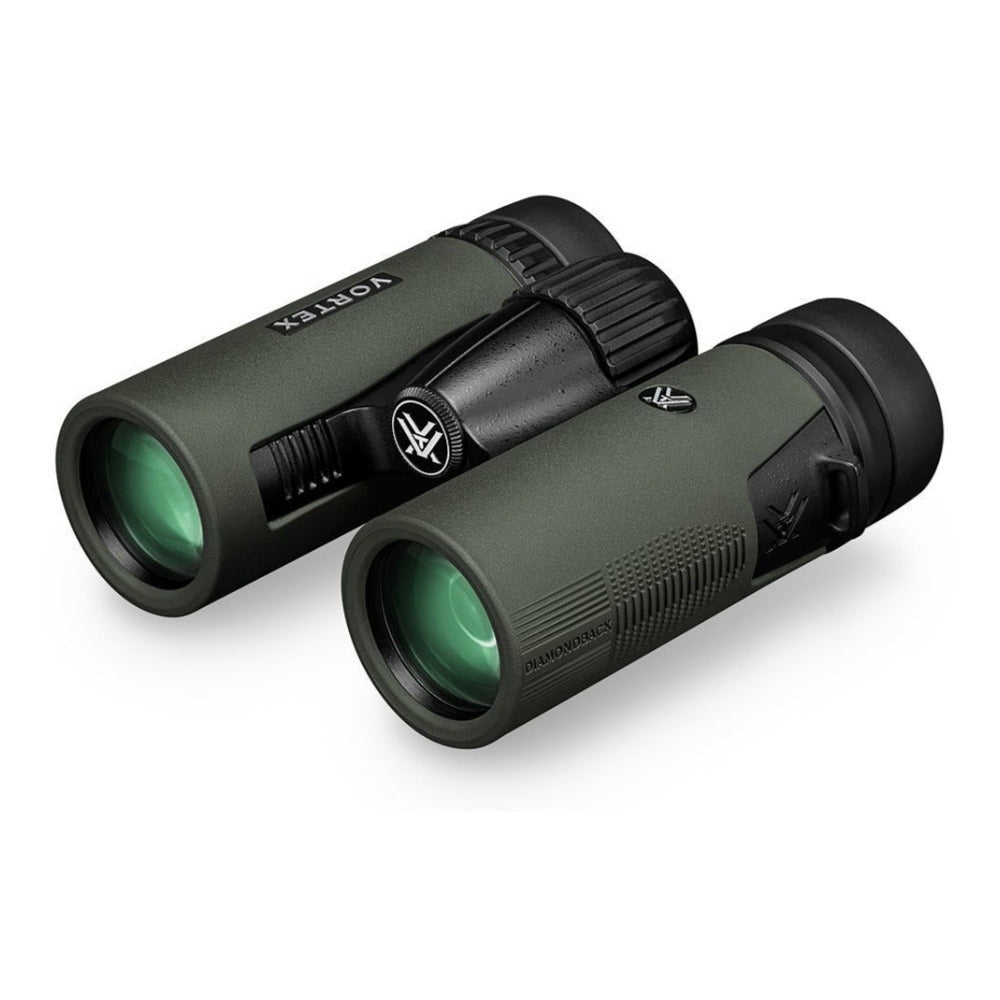 Vortex 10x32 Diamondback HD Roof Prism Binoculars with Cap and Floating Strap Bundle
