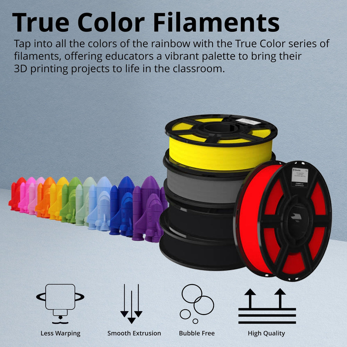 MakerBot 375-0051A Sketch PLA Filament for Sketch and Sketch Large 3D Printer (True Yellow, 2.2Lb)
