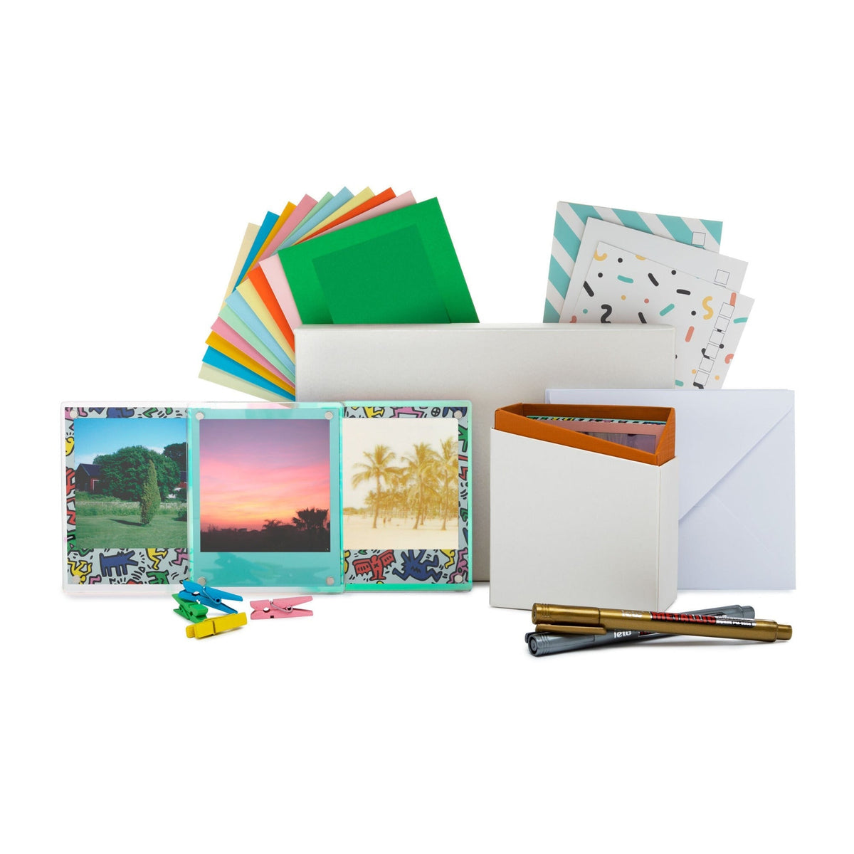 Polaroid Flip Instant Camera with Sonar Autofocus (White) with Film and Film Kit