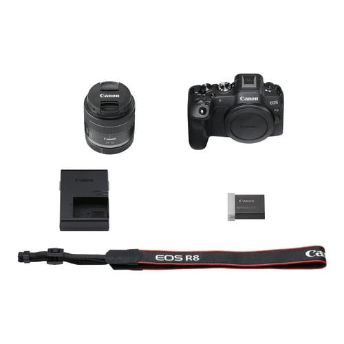 Canon EOS R8 Mirrorless Camera with RF 24-50mm f/4.5-6.3 IS STM Lens