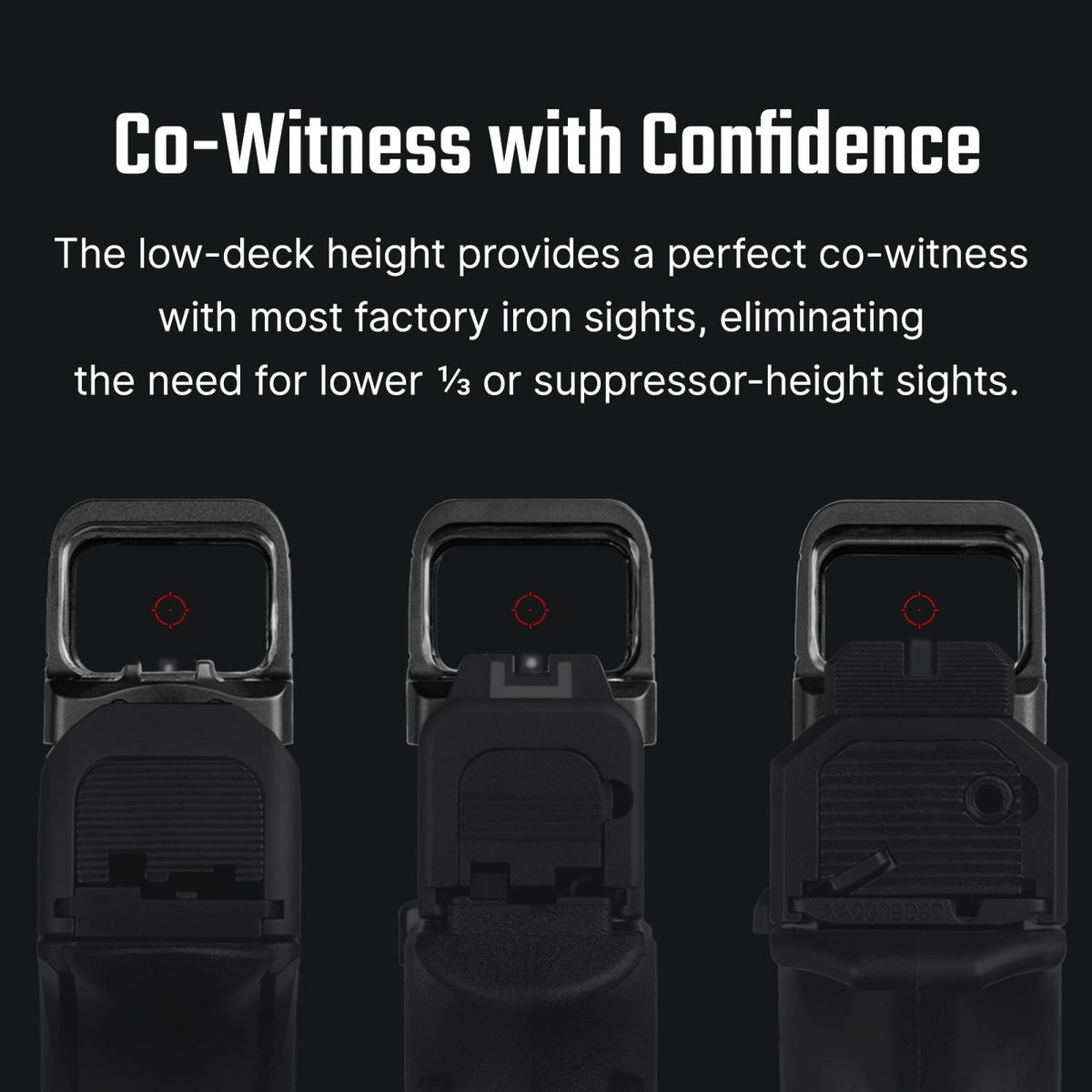 Osight SE 2 MOA Red Dot and 32 MOA Circle Sight with Parallax-free Performance
