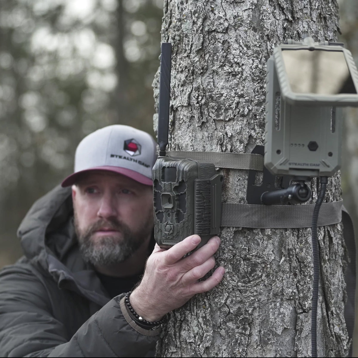 Stealth Cam 40MP Deceptor Max Cellular Trail Camera 4-Pack with Four 32GB Cards and Card Reader