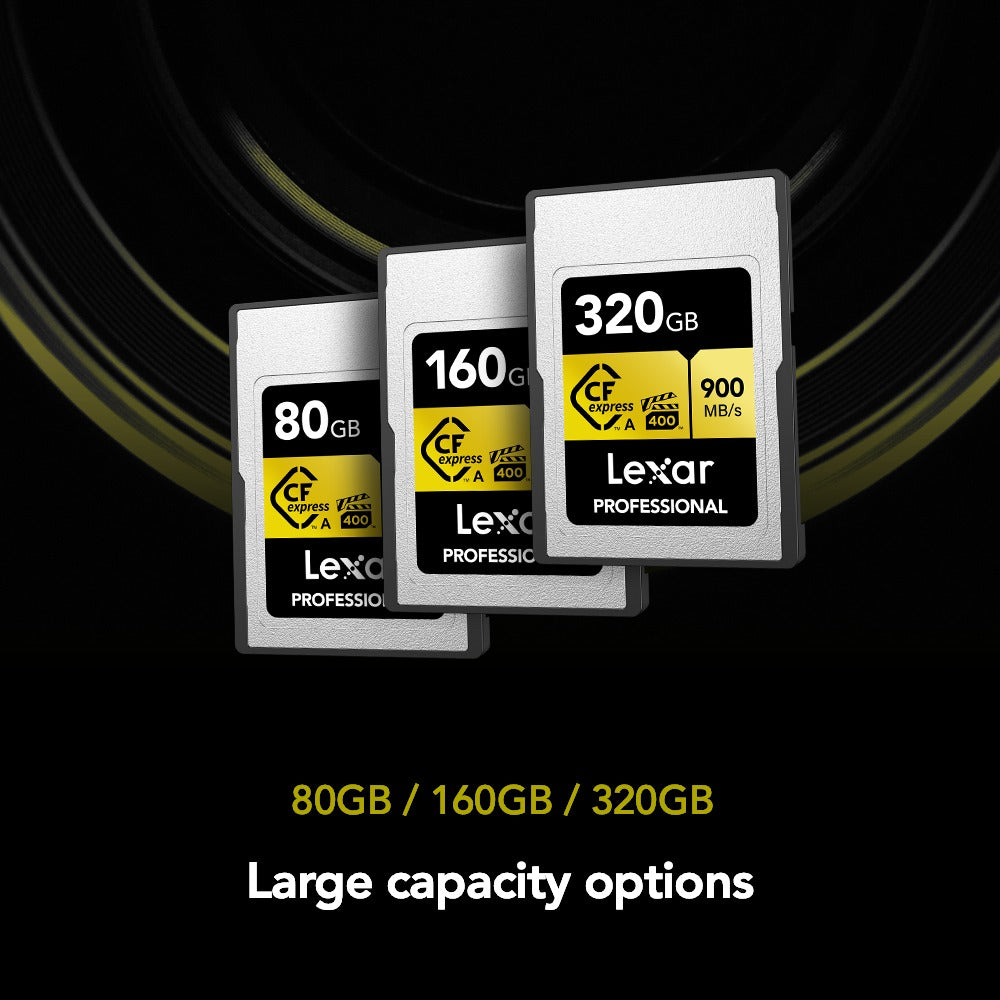 Lexar 160GB Professional CFexpress Type A Card GOLD Series