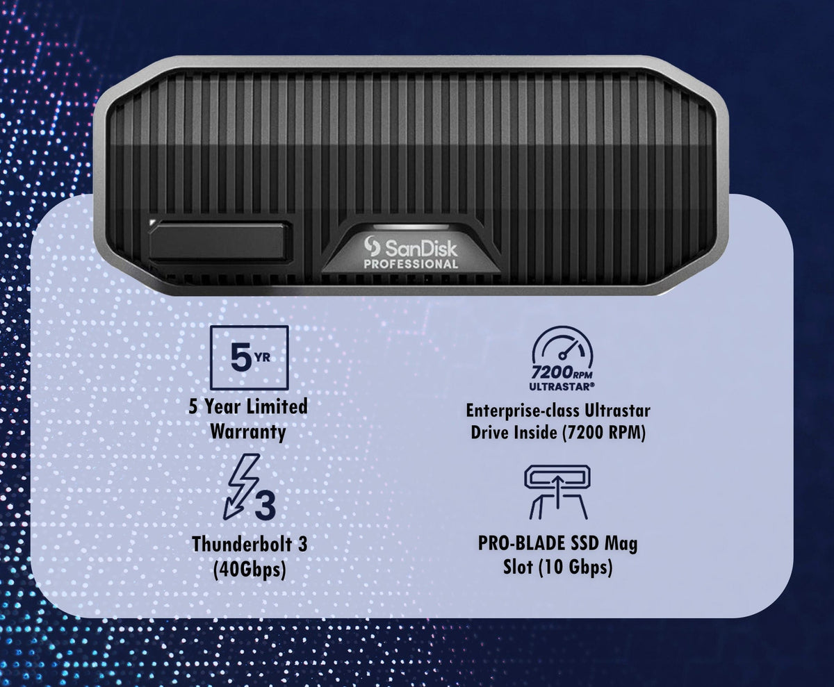 SanDisk Professional 8TB G-Drive Project with Thunderbolt 3