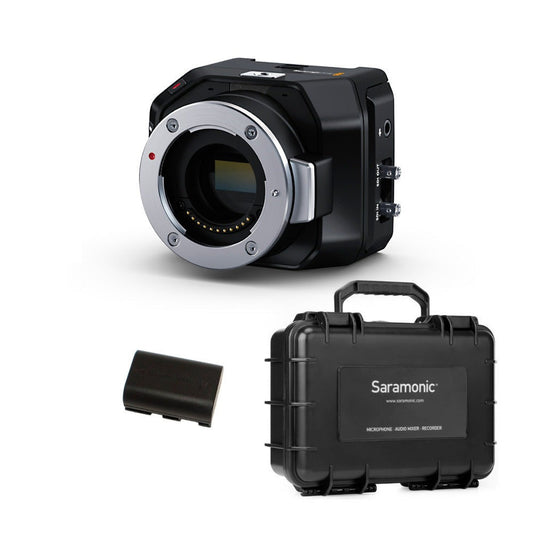 Blackmagic Design Micro Studio Camera 4K G2 with LP-E6 battery and Hard Carry Case