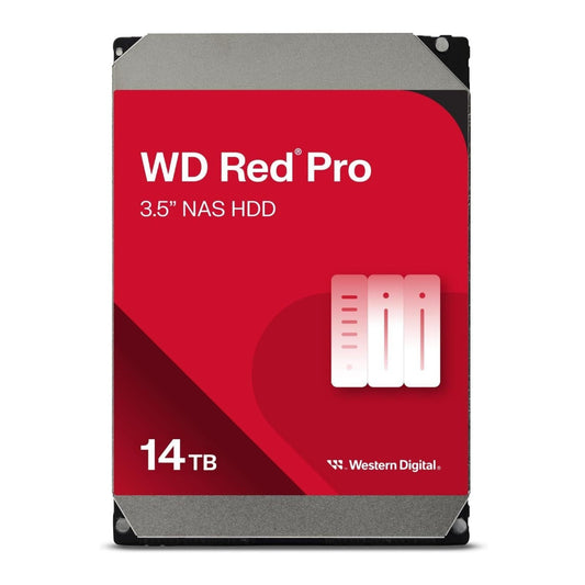 Western Digital 14TB WD Red Pro NAS Internal Hard Drive - 7200 RPM, SATA 6Gb/s