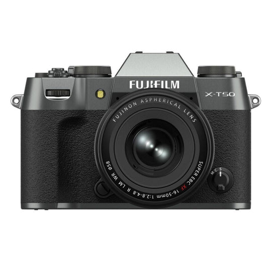 Fujifilm X-T50 Digital Camera with FUJINON XF16-50mm F2.8-4.8 R LM WR Lens Kit (Charcoal Silver)