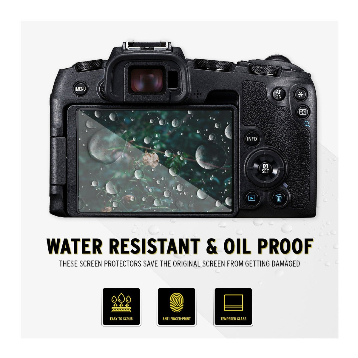 Koah LCD Ultra Armor Screen Protector for EOS RP, M6, M50, M100, SL2, SL3, G1 X III, G5, G7 and G9