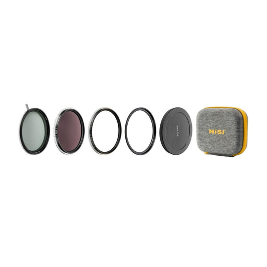 NiSi Swift 82mm 1-9 Stops Waterproof VND Mist Kit with 1-5 Stops VND, 4 Stop ND, and Black Mist 1/4