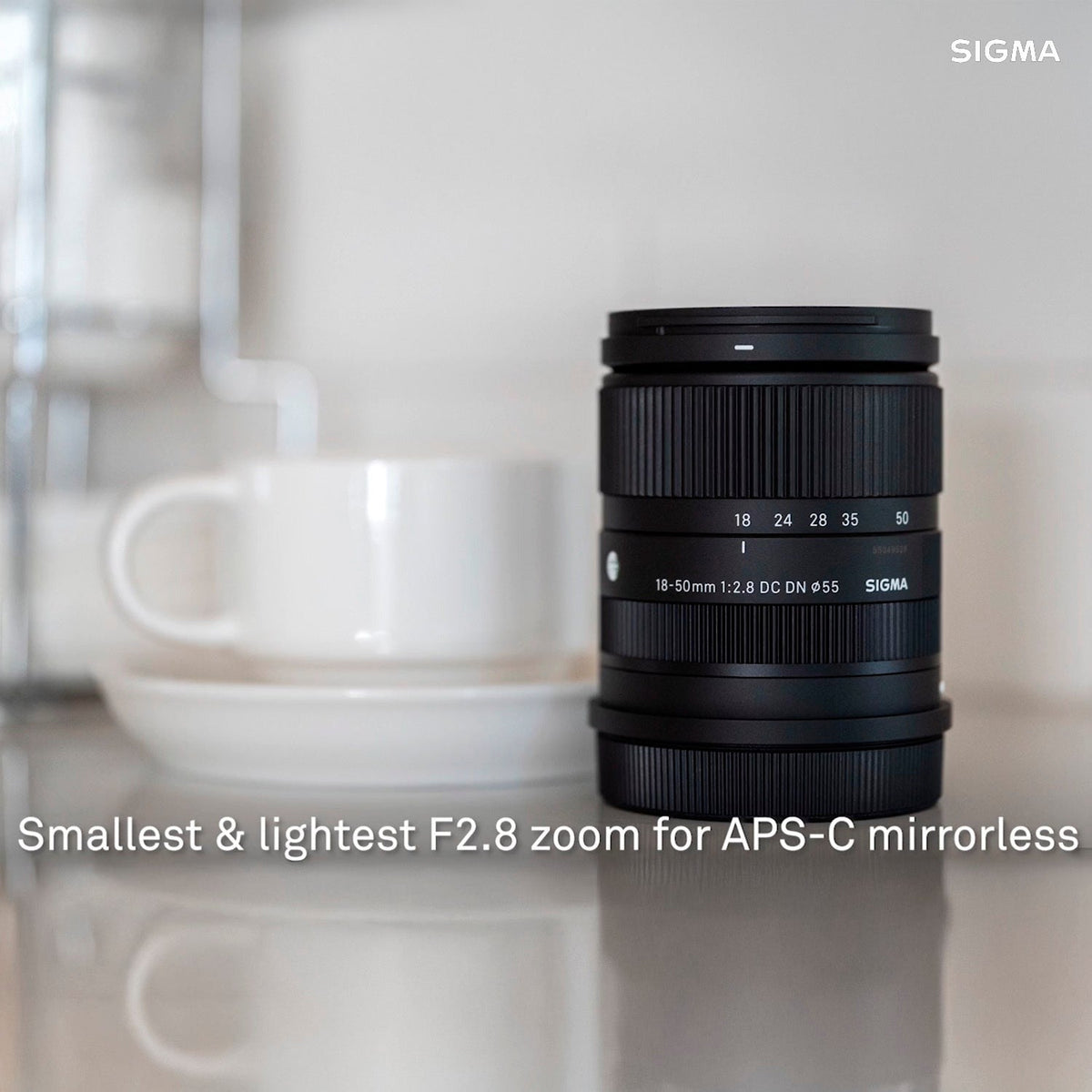 Sigma F2.8 DC DN Canon RF Mount Contemporary Lens with Weatherproof Hard Case Bundle