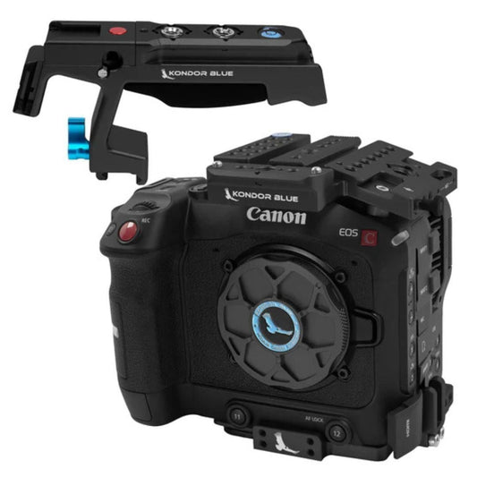 Kondor Blue Canon C70 Modular Design Camera Cage with Top Handle and Mic Mount (Raven Black)
