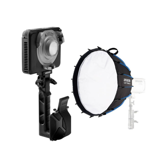 Amaran Ray 60c Full-Color RGB LED Video Light and Bowens Mount Softbox Bundle