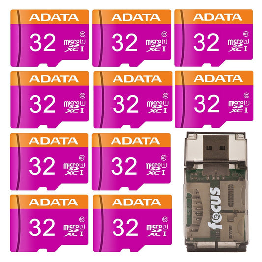 ADATA Premier 32GB UHS I Class10 MicroSDHC Memory Card with Adapter for Tablets Bundle (10-pack)