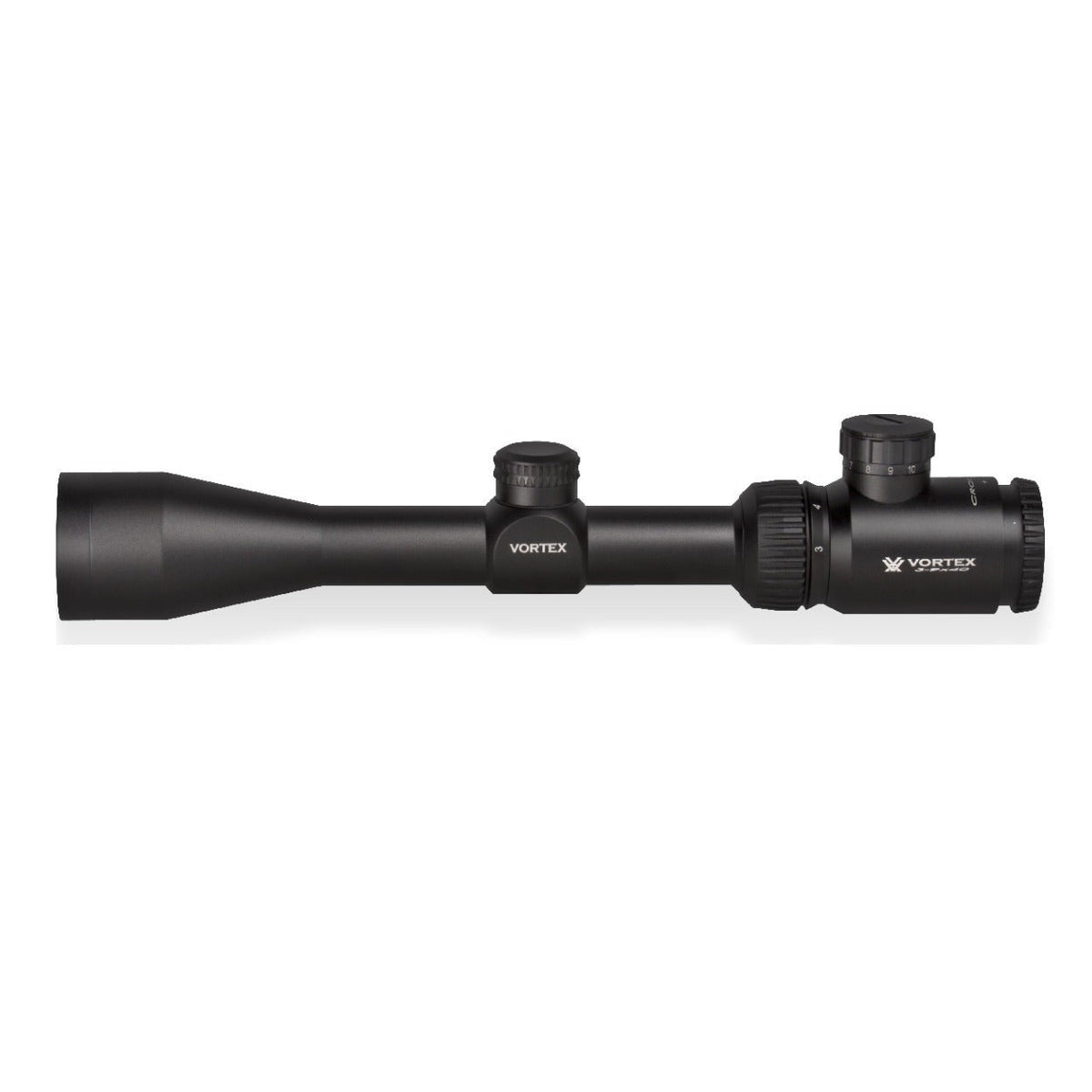 Vortex Crossfire II 3-9x40 Riflescope (V-Brite MOA Reticle) (Black) with 1-inch Scope Rings and Hat