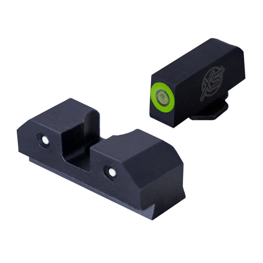 XS Sights R3D Tritium Night Sights for Glock 20, 21, 29, 30, 30S, 37, 40, and 41 (Green)