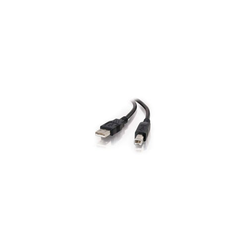 C2G USB-A to USB-B Male to Male USB 2.0 Cable (Black, 3m)
