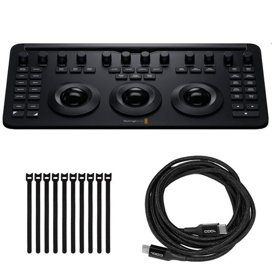Blackmagic Design DaVinci Resolve Micro Color Panel (Black) with Charge Cable Bundle
