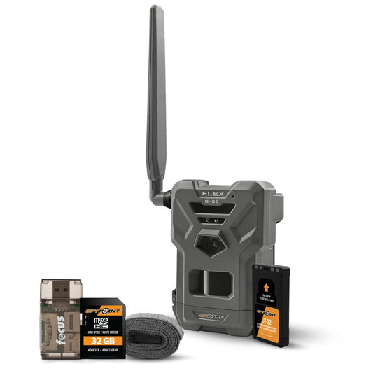 Spypoint FLEX-G36 Trail Camera with Spypoint Lit-22 Rechargeable Lithium Battery Pack Bundle