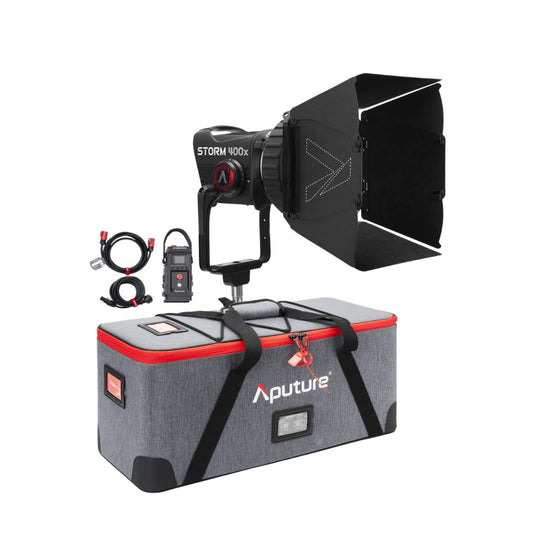 Aputure STORM 400x Tunable White LED Monolight (V-Mount) Bundle