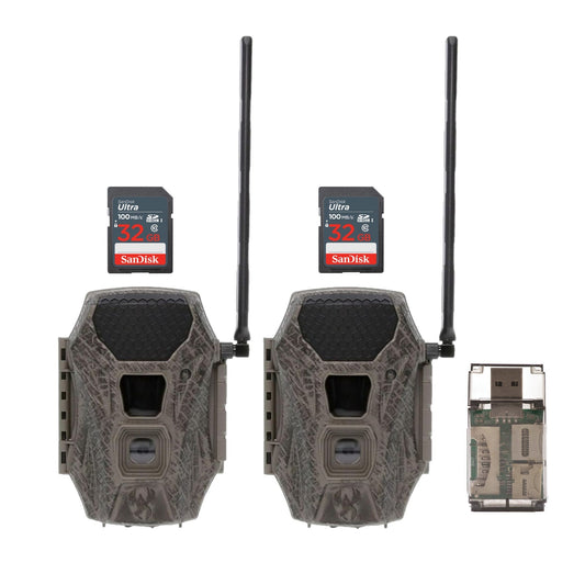 Wildgame Innovations Terra Cell XT 24MP Cellular Trail Camera (Dual Network, 2-Pack) Bundle