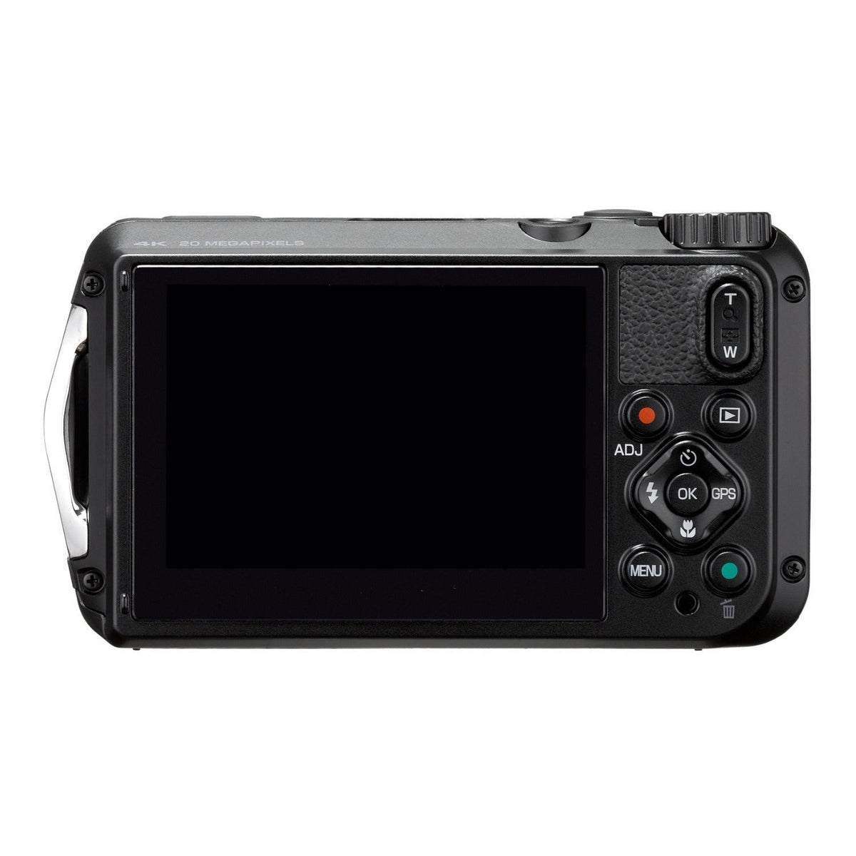 Ricoh WG-6 Digital Camera (Black) with Gadget Bag with Cleaning Kit and 64GB Memory Card