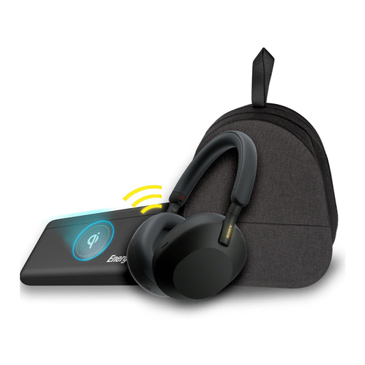 Sony WH-1000XM5 Wireless Noise Canceling Over-Ear Headphones (Black) with 10,000mAh Power Bank