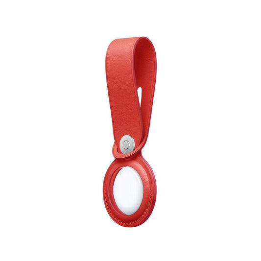 Apple AirTag Leather Loop (Red)