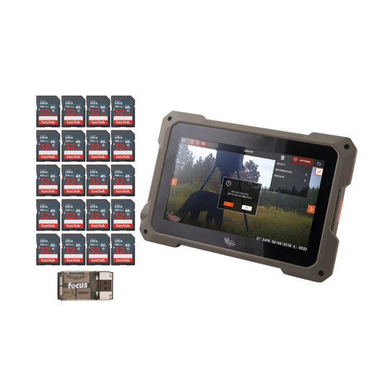 Wildgame Innovation 7-Inch HD Touchscreen Compact Trail Pad Tablet with Memory Card (20-Pack) Bundle