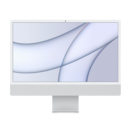 Apple iMac 24" with Apple M1 Chip, 8GB RAM, 256GB SSD, Silver (Used)