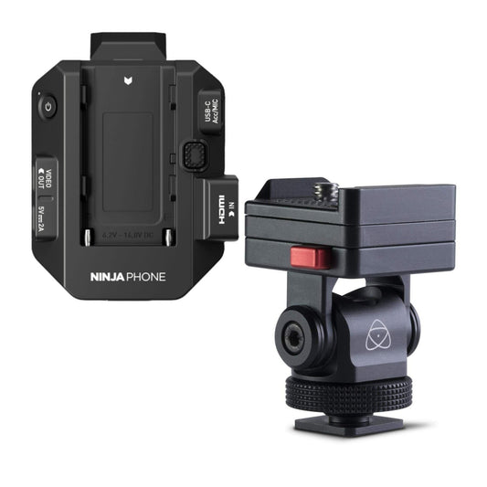 Atomos Ninja 10-Bit Video Co-Processor Phone for Video Professionals with AtomX Monitor Mount Bundle