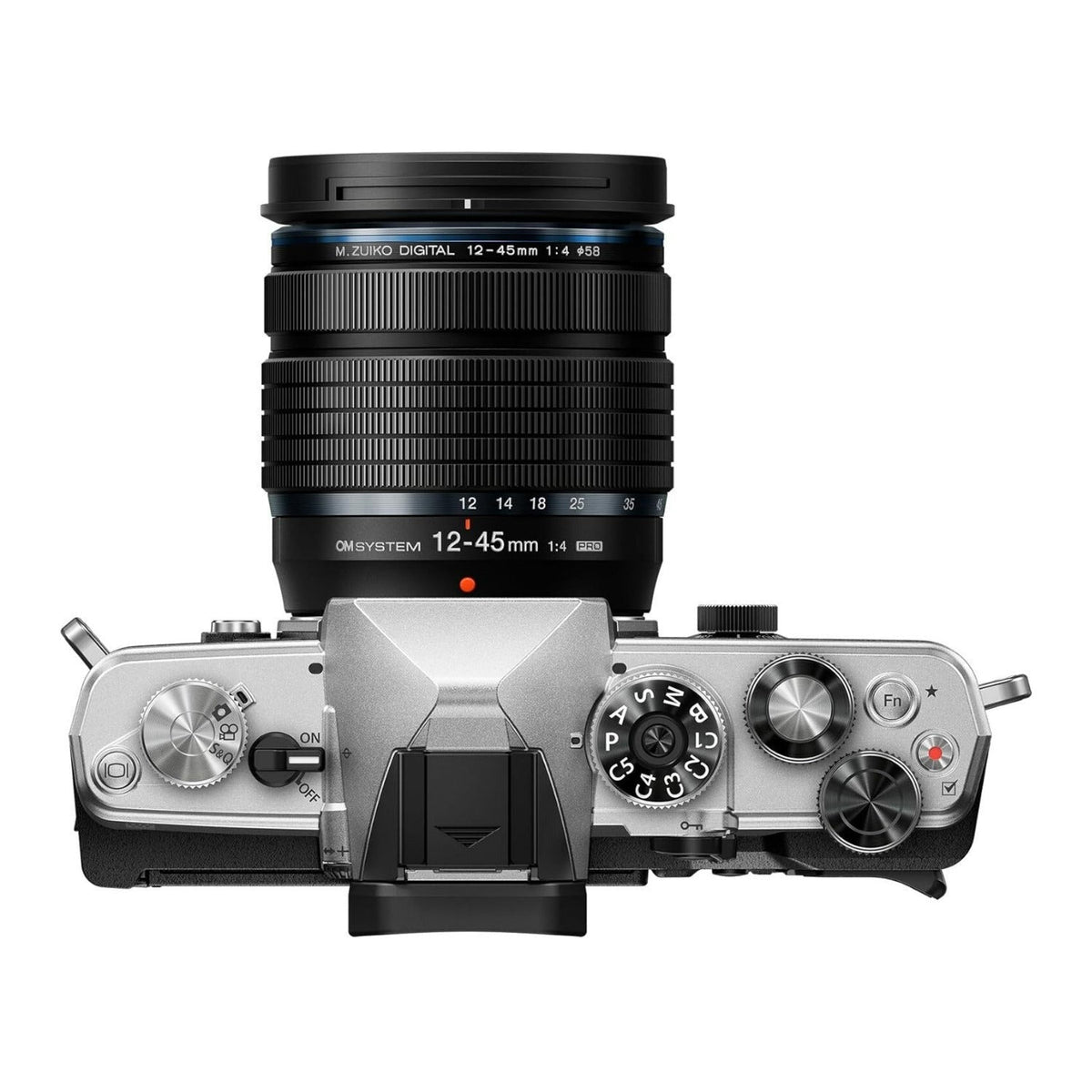 OM SYSTEM OM-3 Mirrorless Micro Four Thirds System Camera with M.Zuiko Digital 12-45mm F4 Lens Kit