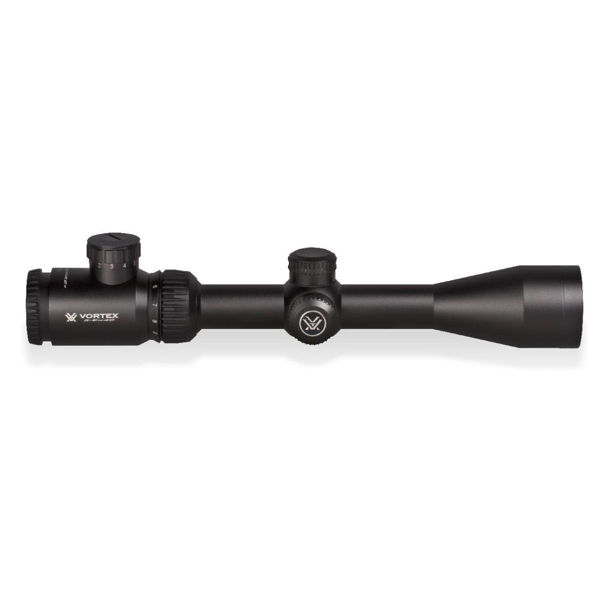 Vortex Crossfire II 3-9x40 Riflescope (V-Brite MOA Reticle) (Black) with 1-inch Scope Rings and Hat
