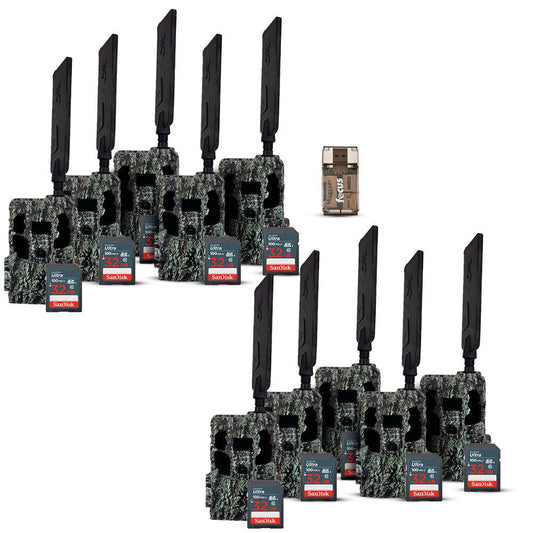 Browning Trail Camera Defender Pro Scout Max HD Cellular Trail Camera with IR Video (10-Pack) Bundle
