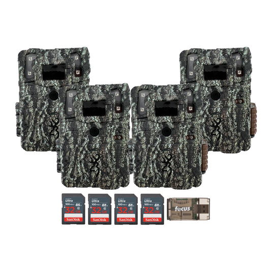 Browning Trail Cameras - Command Ops Elite 40MP (4-Pack) with Accessories Bundle