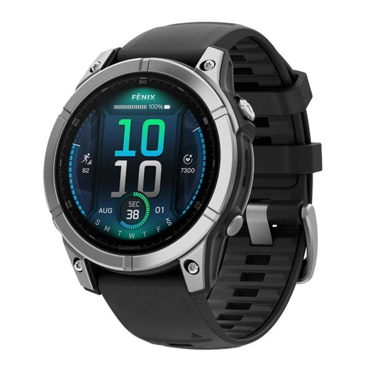 Garmin Fenix E 47mm GPS Smartwatch with 1.3-Inch AMOLED Display (Stainless Steel and Black)