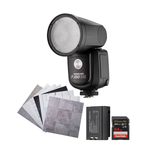 Westcott FJ80-SE S Universal Touchscreen 80Ws Speedlight On/Off-Camera Flash Compatible Bundle