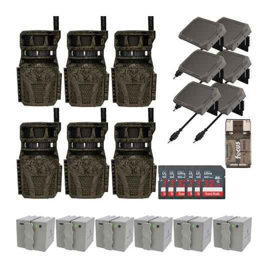 Wildgame Innovations Orbit 360-Degree Trail Camera with 36MP Image Quality (6-Pack) Bundle