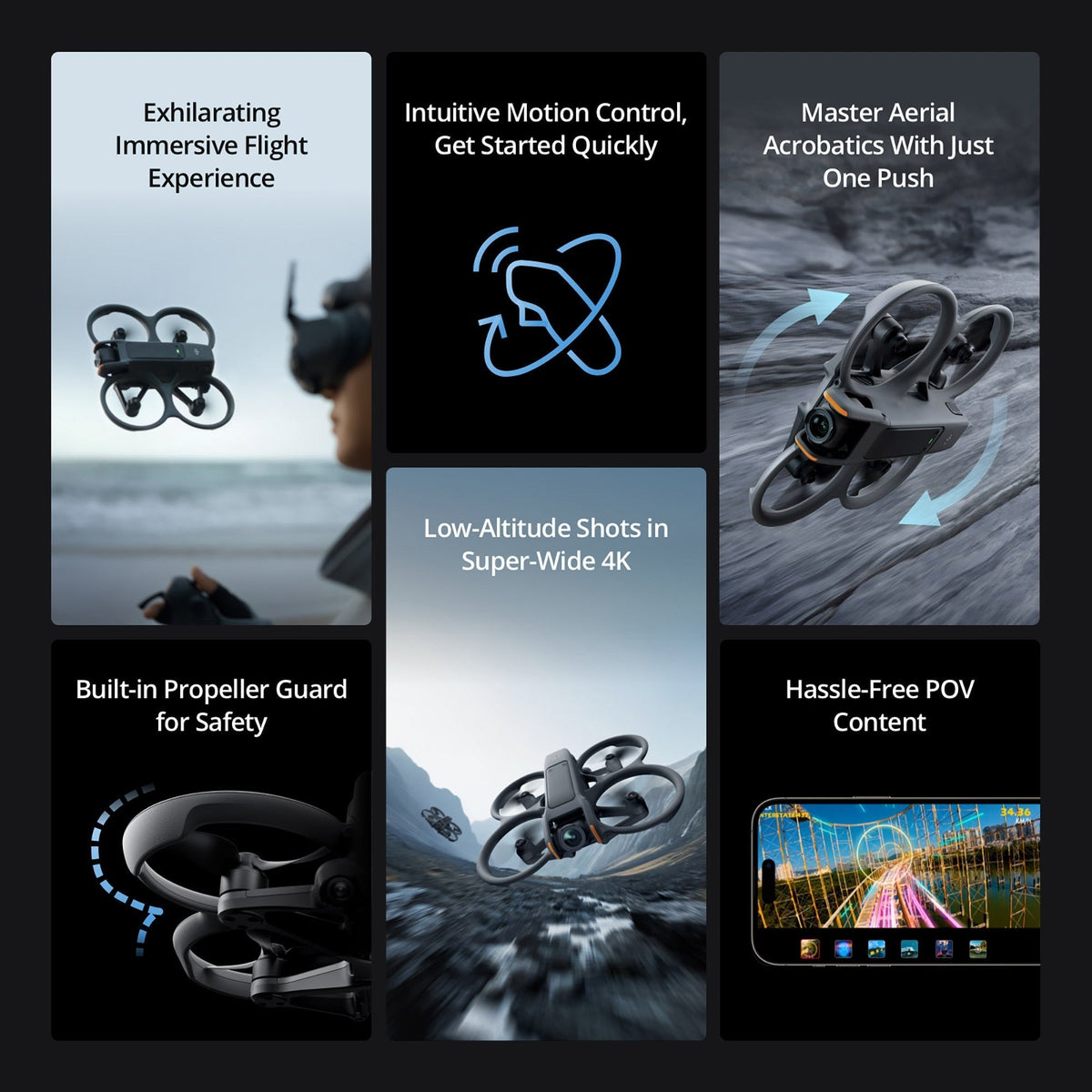 DJI Avata 2 Fly More Combo (Three Batteries) with Custom Molded Hardcase, Landing Pad and 128GB Card