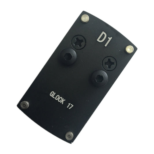 Ade Advanced Optics D1 Red Dot Mounting Plate for Glock with Aircraft Grade Aluminum Body (Black)