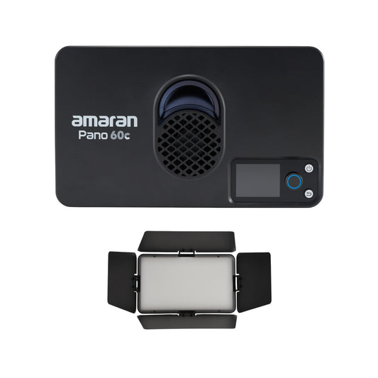 amaran Pano 60c Creator Kit (Charcoal) Bundle with Barn Doors (2 Items)