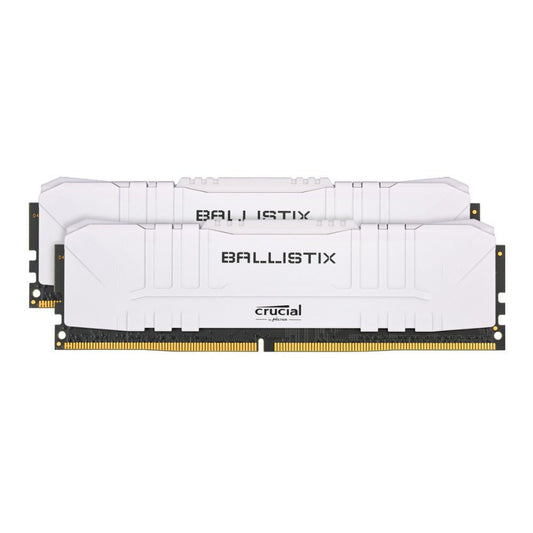 Crucial Ballistix CL16 UDIMM 32GB DDR4-2666 Gaming Memory Kit (2 x 16GB, White)