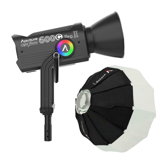 Aputure LS 600c Pro II RGB LED Monolight with 46 Built-In Preset Source Effects (A-Mount) Bundle