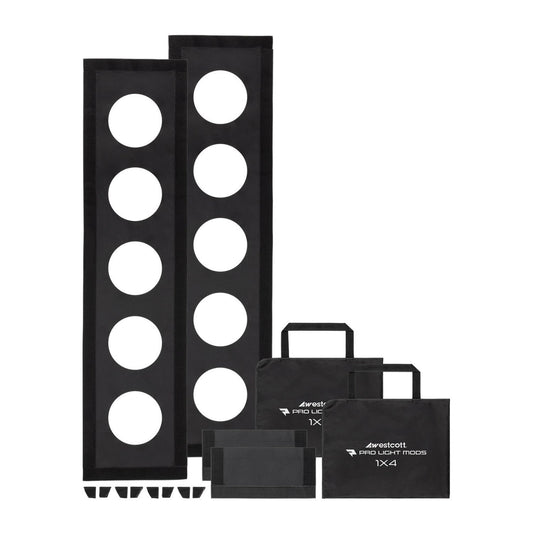 Westcott Pro Light Adjustable Corner System Mods 1 x 4 with Travel Case (2-Pack)