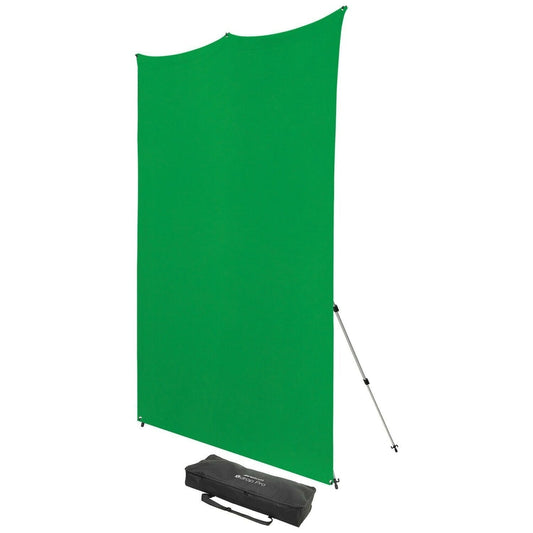 Westcott X-Drop Pro Wrinkle-Resistant Backdrop Kit Chroma Key Green Screen (8x8) Feet