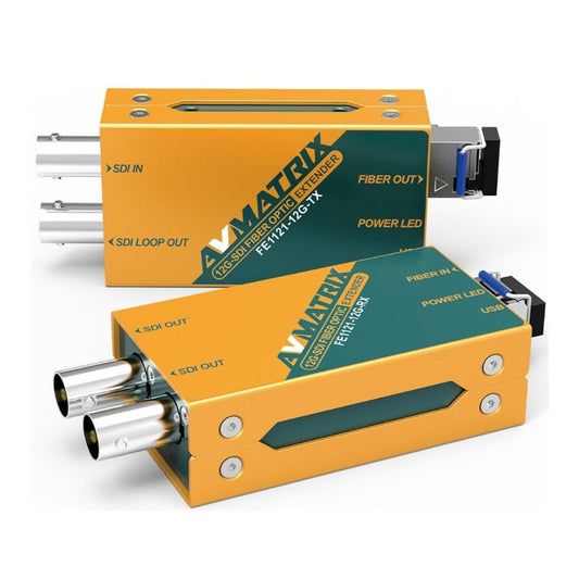 AV Matrix FE1121-12G 12G-SDI Fiber Optic Extender