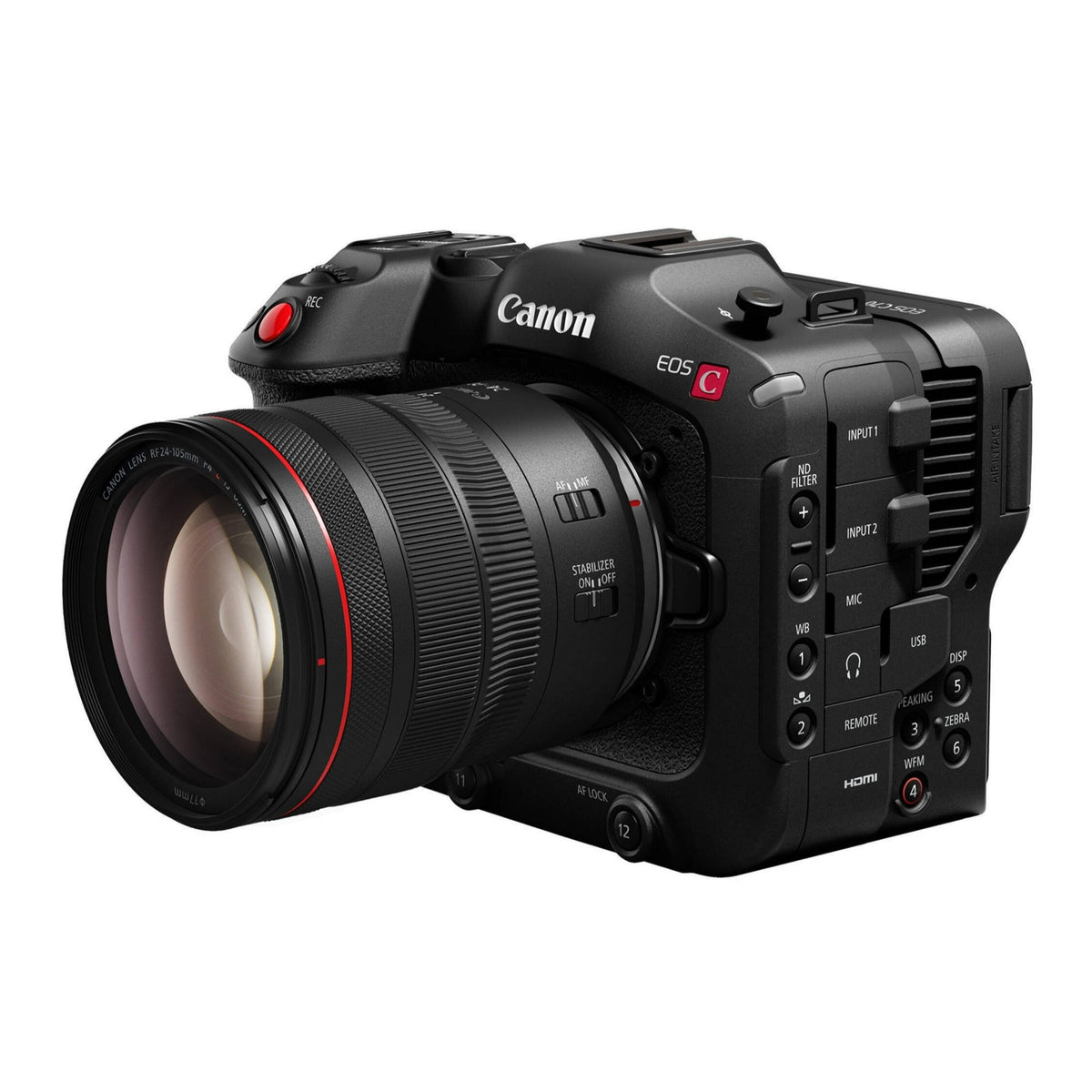 Canon EOS C70 Cinema Camera Kit with 24-105mm Zoom Lens, Built-in RF Mount, and Enhanced Scan Mode